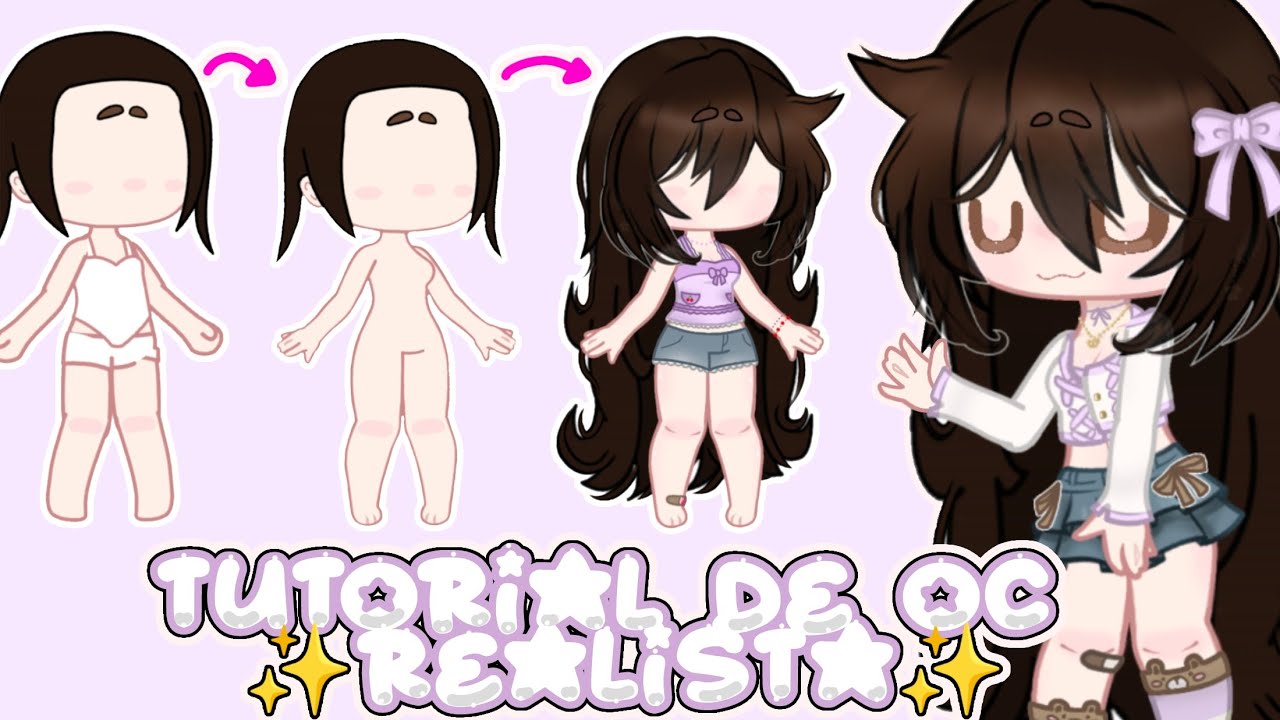 tutorial de oc realista 💞#gacha #ibispaintx #tutorial #gachaclub💞