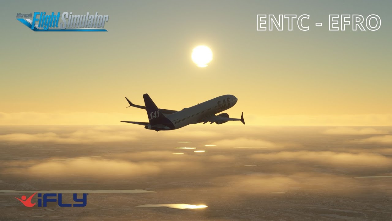 🔴 MSFS2020 🛫 TROMSØ🛬 ROVANIEMI - B737 MAX IFLY  PXN-2113 PRO 🔴