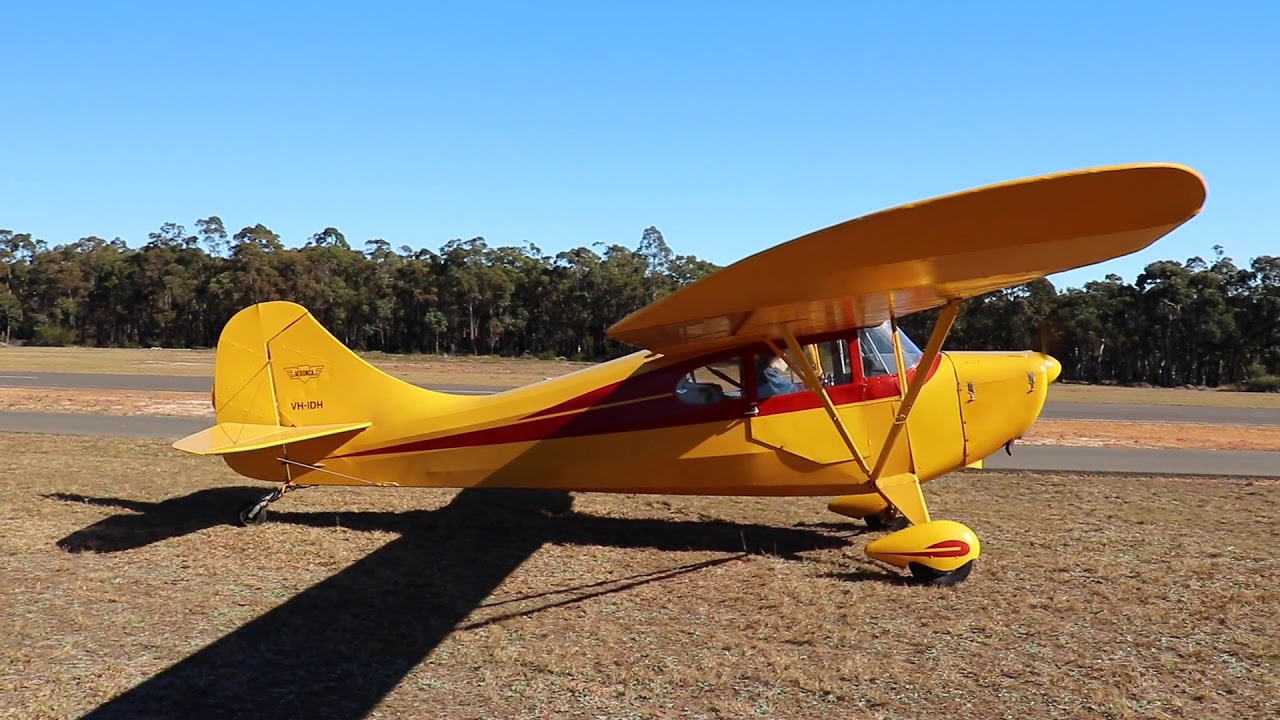 Dad's 1947 Aeronca Chief Taxi & Takeoff