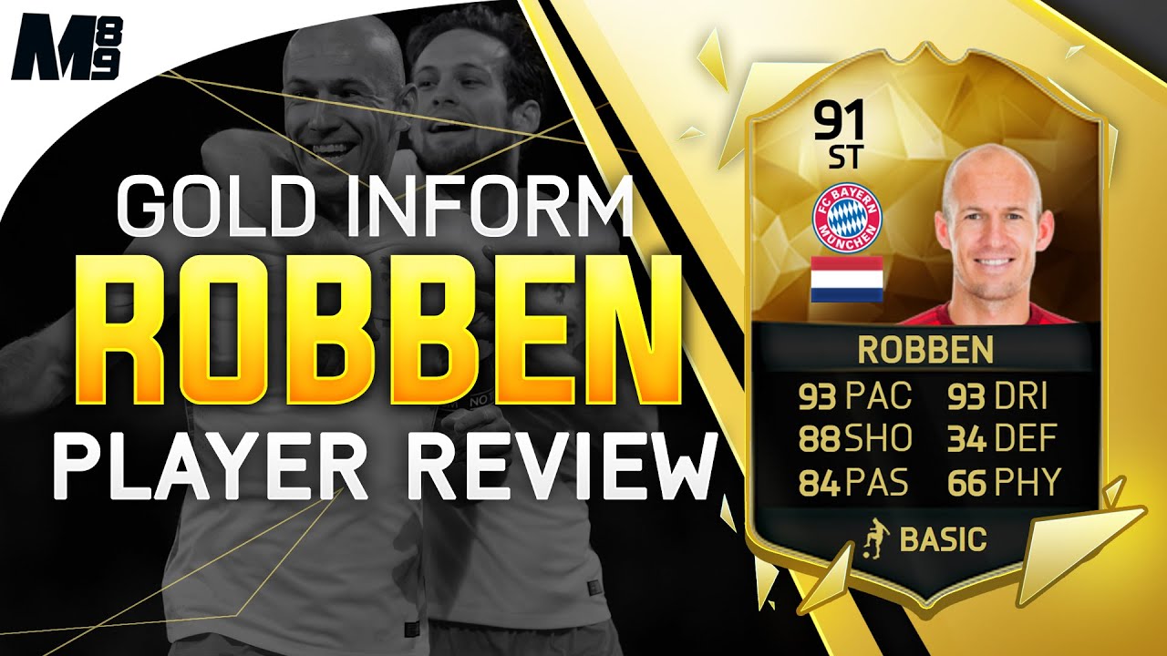 FIFA 16 IF ROBBEN REVIEW (91) FIFA 16 Ultimate Team Player Review + In Game Stats