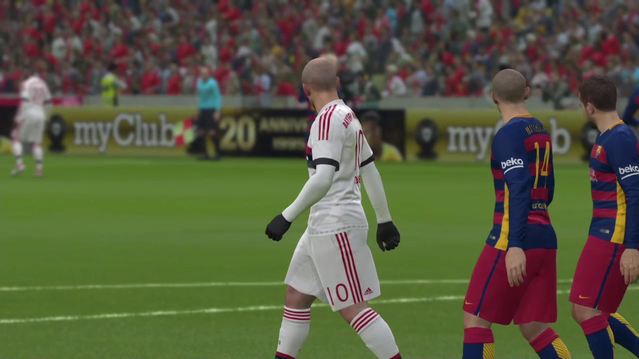 |بيس 2016 مباراة بايرن ميونيخ و برشلونه تعليق عربي |PES 2016   Bayern Munich vs Barcelona HD PS4|