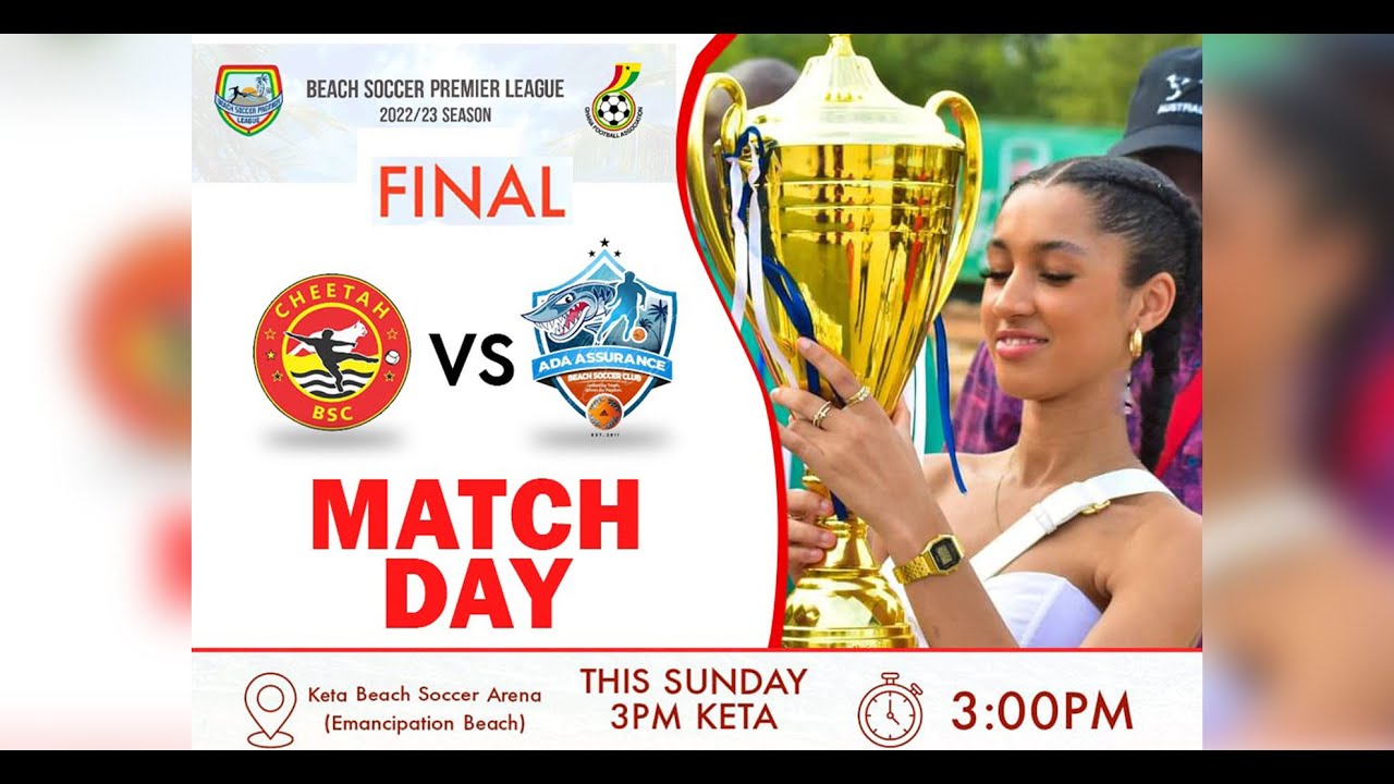 Live | Cheetah BSC vs Ada Assurance | 2022/23 Beach Soccer Premier League Final.