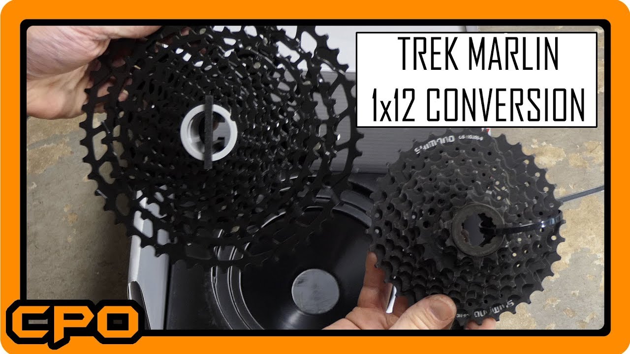 PT 2  - Cassette Swap 9-sp Shimano to 12-sp SRAM - Trek Marlin SRAM Eagle NX 1x12 Conversion