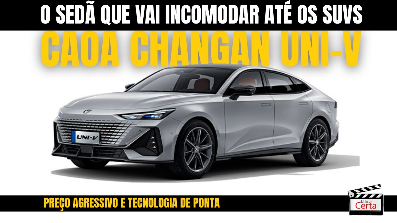 A CAOA VAI QUEBRAR O MERCADO! NOVO CHANGAN UNI-V: NAVE ESPACIAL COM PREÇO DE COROLLA