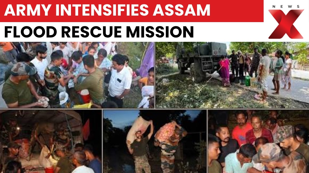 Assam Floods : Indian Army Intensifies OP Jal Rahat, Drones Deliver Relief to Stranded Families