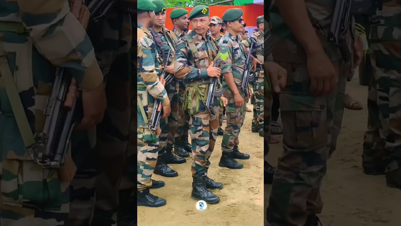 Powerful ground force Tripura State rifle on duty time swag#tsr#motivation#status#dmr#tripura