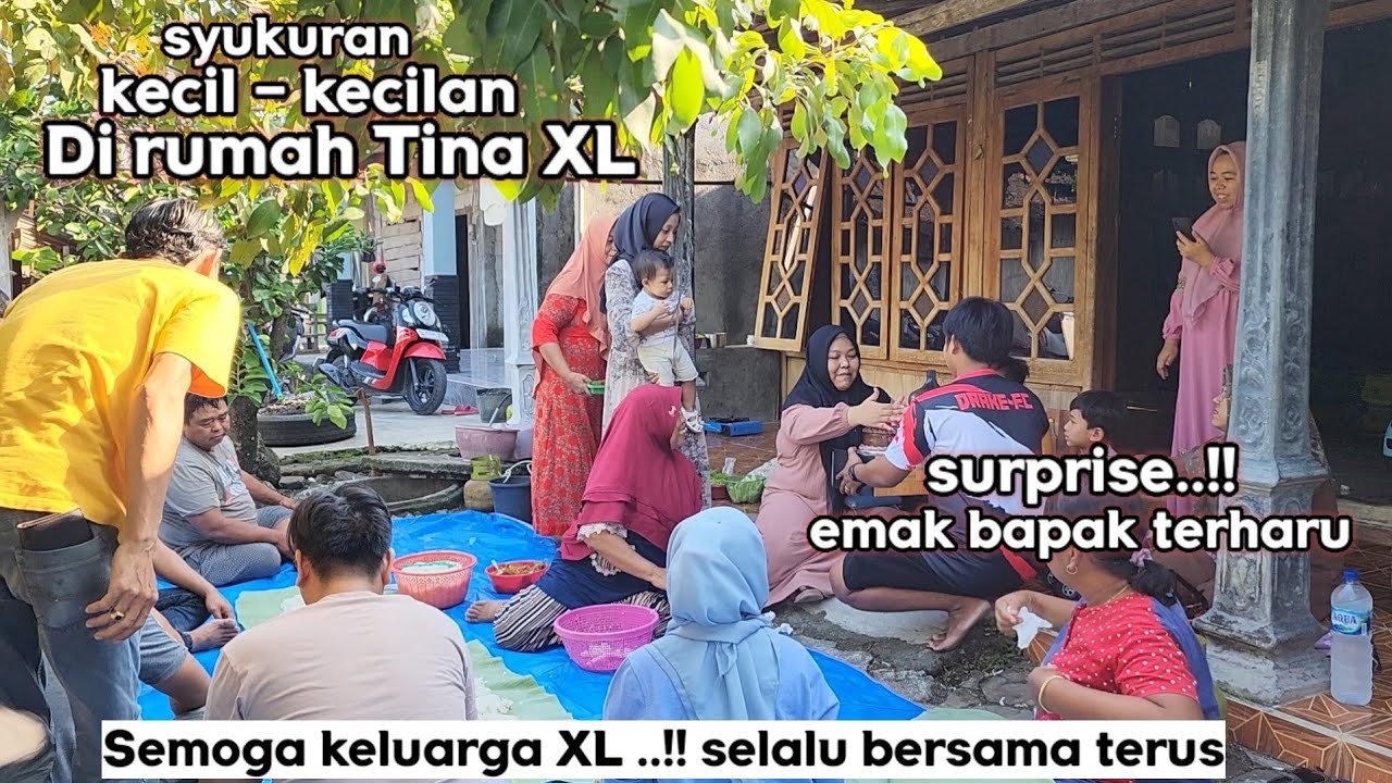 surprise ‼️ terharu - tasyakuran kecil di Emperan Rumah
