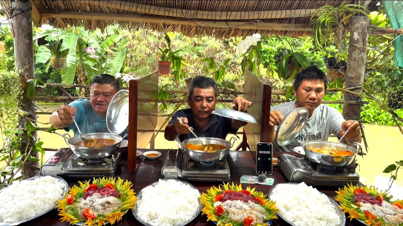 Trận Đấu - Hôm Nay Quá Kinh.Khủng Một Bàn BÚN LẨU THÁI HẢI SẢN Thắng Được 4Tr Quá Trời Luôn | ATĐQ 