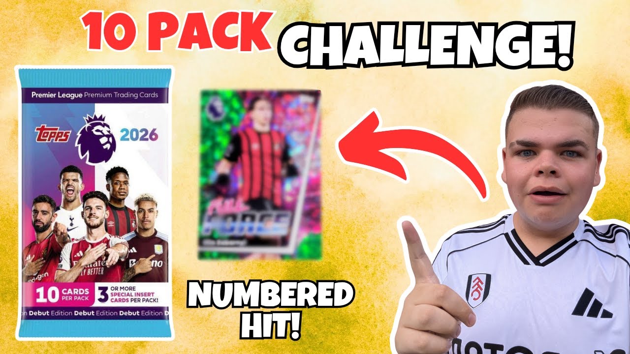 RARE PARALLEL! Opening *TEN* Topps 2026 Premier League packs! | 10 Pack Challenge!