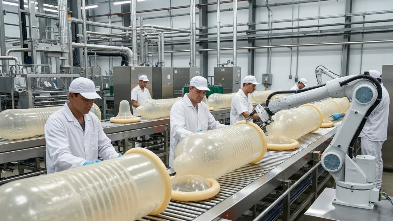 Inside a Modern Condom Factory (Full Process) From Liquid Latex to Finished Protection