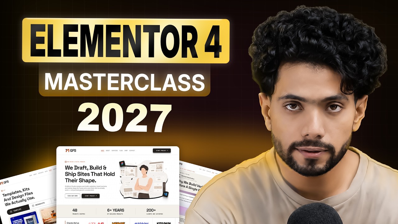 Elementor v4 Wordpress Tutorial ~ Complete MasterClass for Beginners