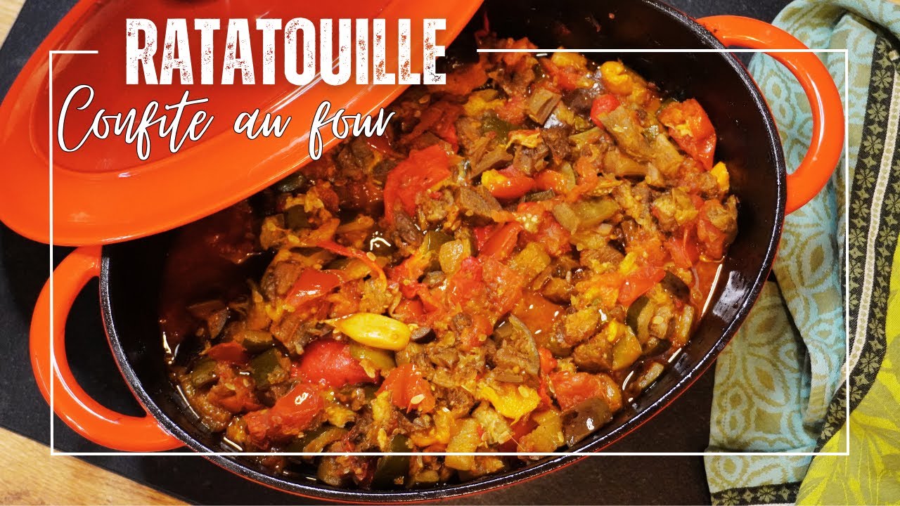 RATATOUILLE CONFITE 6H AU FOUR sublimez le plat estival par excellence | À La Maison Avec Leslie
