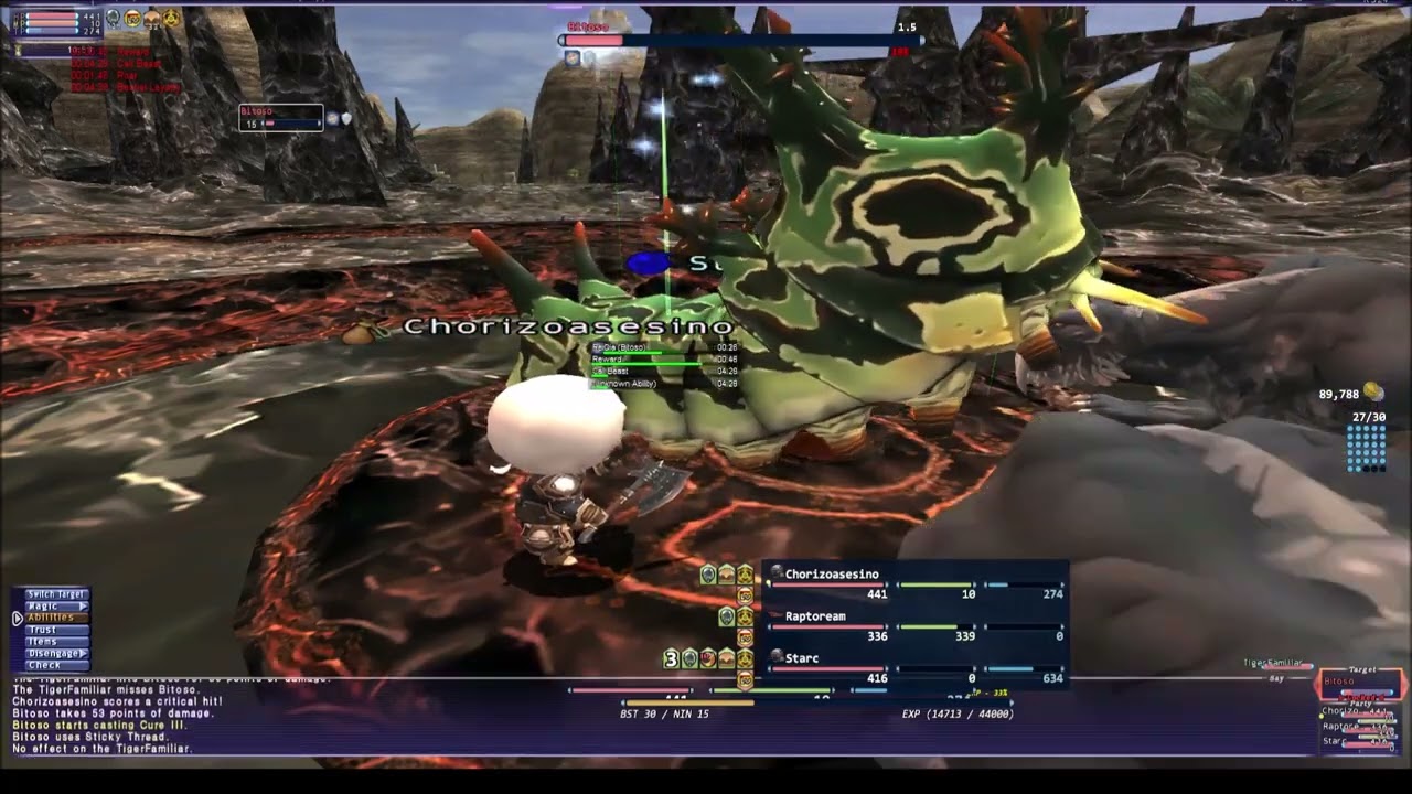 FFXI HorizonXI BCNM30 Creeping Doom bst/smn/bst