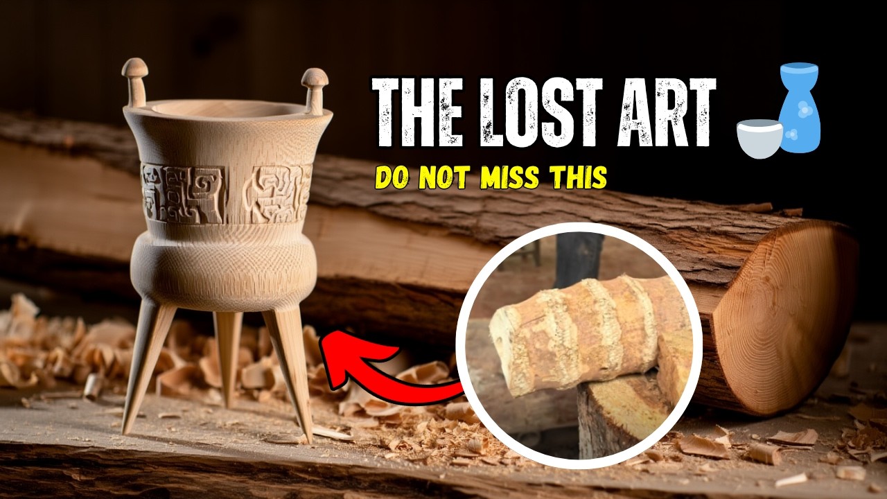 The Lost Art of the Chinese Wine Vessel 🍶 | Bamboo | Woodworking Projects
