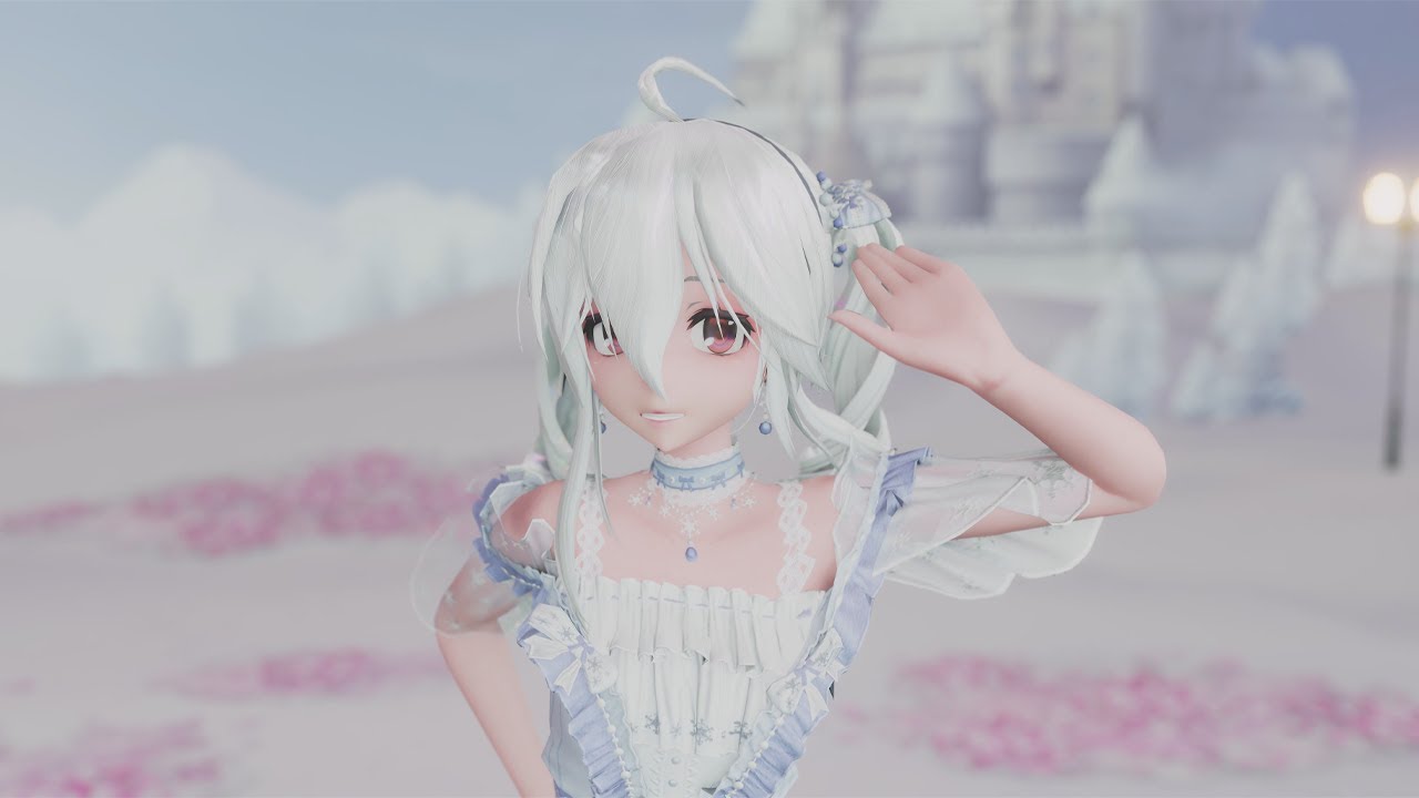 【MMD/HAKU】Prayer of the Ice Blue Maiden【Model DL】