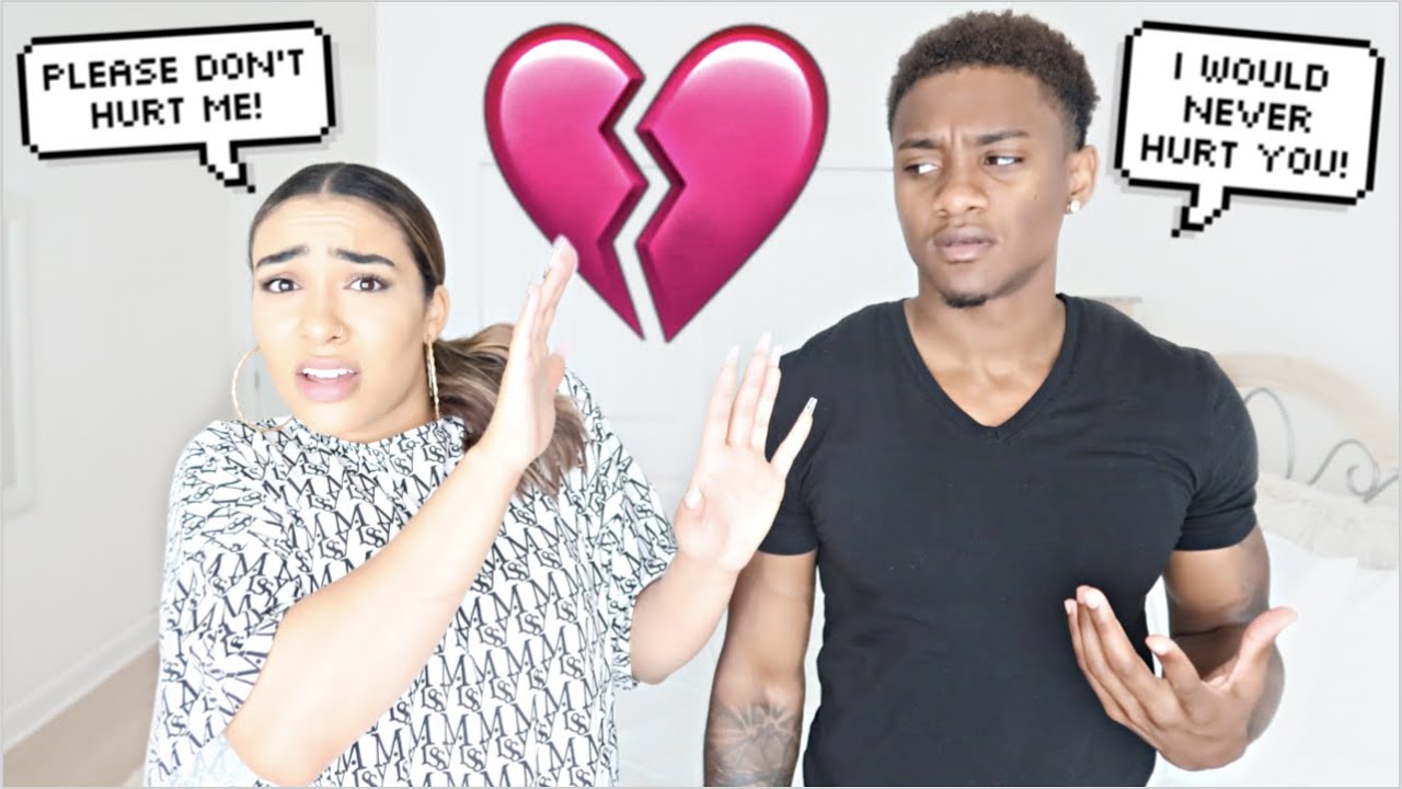 Acting Scared Of Him To See How He Reacts..