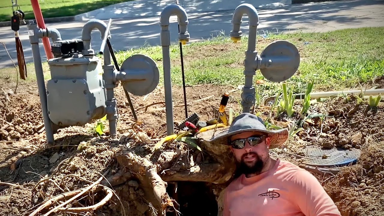 How I dig up old gas & water lines.