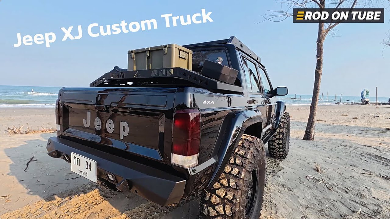 Jeep XJ Custom Truck แปลงท้ายเป็นกระบะ จดทะเบียนนั่งสองตอนท้ายบรรทุก - Rod On Tube