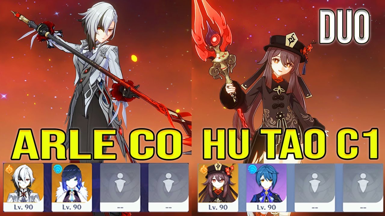 Duo Arlecchino C0 R1 & Hu Tao C1 R1 Spiral AByss Floor 12 Genshin Impact