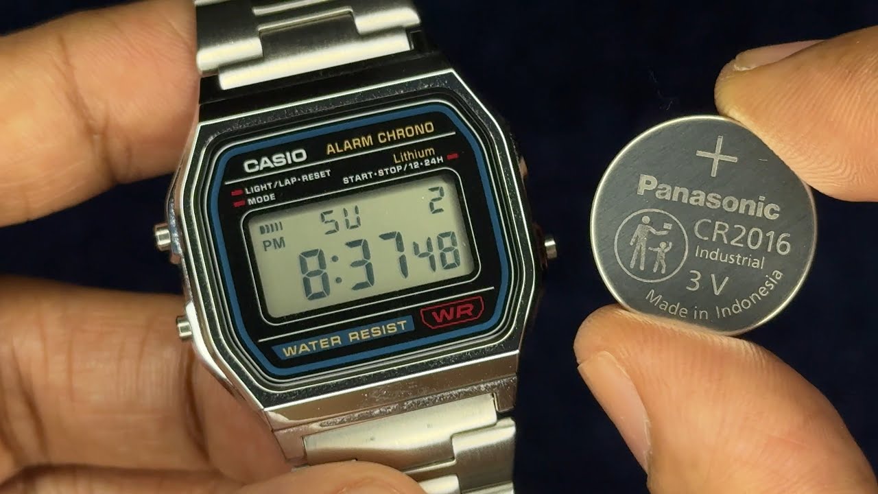 Casio Watch A158 - Battery Replacement