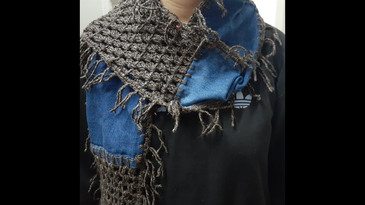 اعادة تدوير الجينز لعمل كوفية روعة