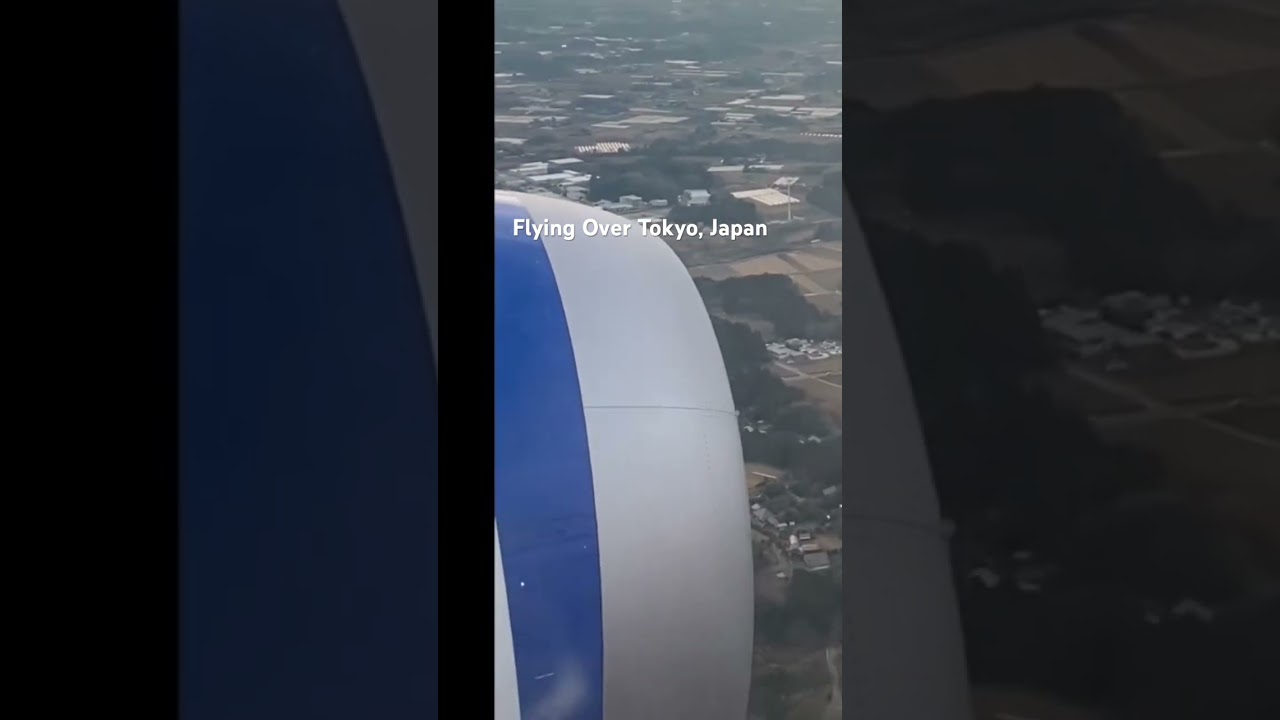 Flying Over Tokyo | #flying #engine #airplane #automobile #airport #shorts #short