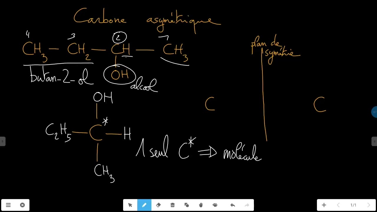 Café Organique 1 : carbone asymétrique