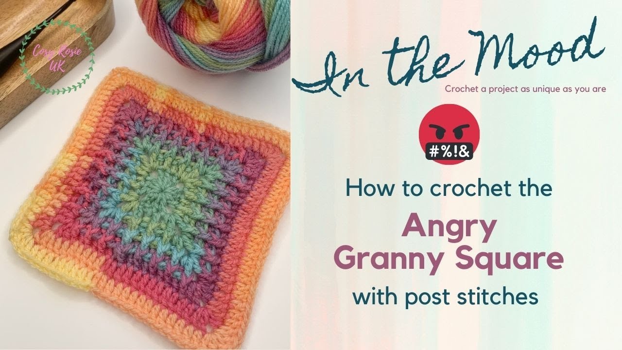 Post Stitch Granny Square | Angry - In The Mood