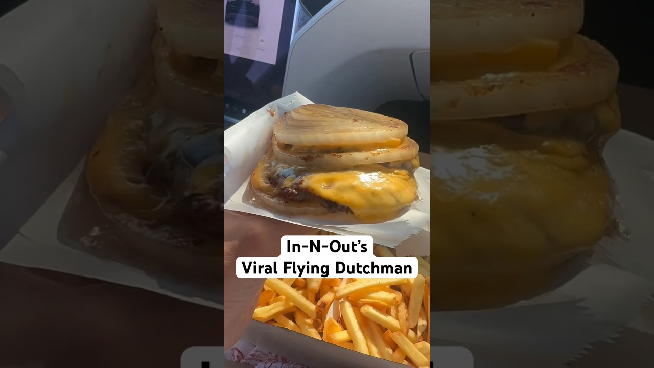 In-N-Out&rsquo;s Viral Flying Dutchman! Get it with a side of lettuce & tomato for the ultimate experience