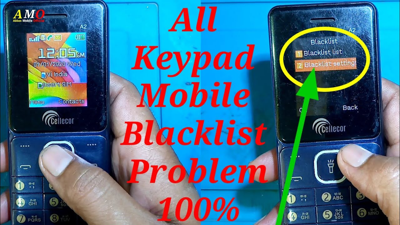 Cellecor A2 Blacklist Problem | Keypad Mobile Reject List Number | All Fix Phone Unblacklist Remove