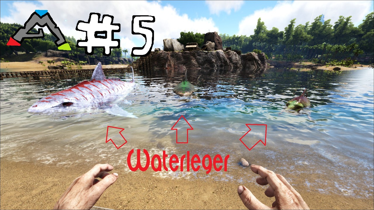 DE START VAN ONS WATERLEGER! - ARK: Survival Evolved The Island #5