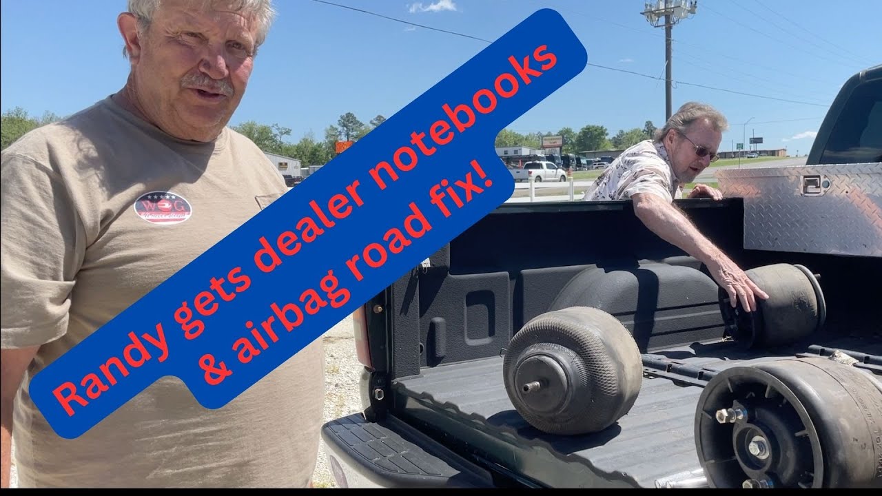 Randy gets dealer notebooks & airbag road fix