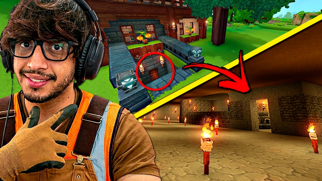 Construí um MEGA BUNKER de Craftação SECRETO - HYTALE: PROJETO NEXUS - EP 5