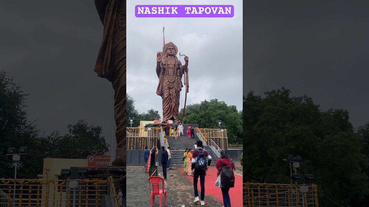 SHRIRAM STATUE NASHIK | 70 FOOT TALL STATUE IN NASHIK TAPOVAN PANCHAVATI #shorts #youtubeshorts #yt