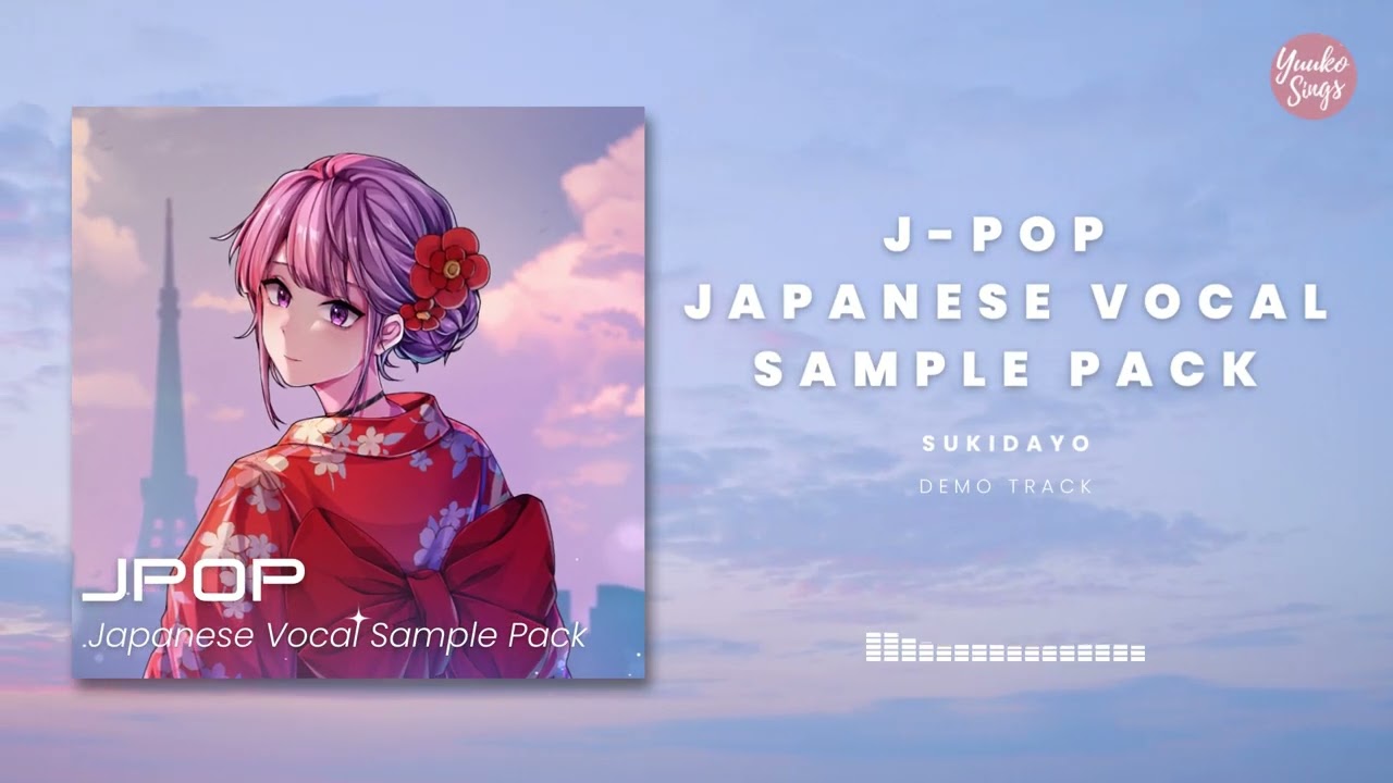 【DEMO】 SUKIDAYO (86BPM) | JPOP Japanese Vocal Sample Pack | NO AI Full Human Vocals