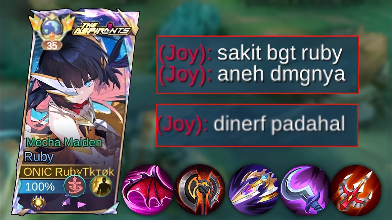 Build Ruby Paling Jenius Yang Pernah Ada Setelah Nerf Damage Ruby Lebih Sakit?