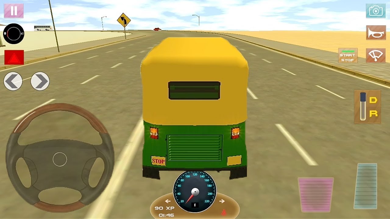 Indian Auto Rickshaw Driving School Game || Tuk Tuk Auto Rickshaw Game || Auto School Training