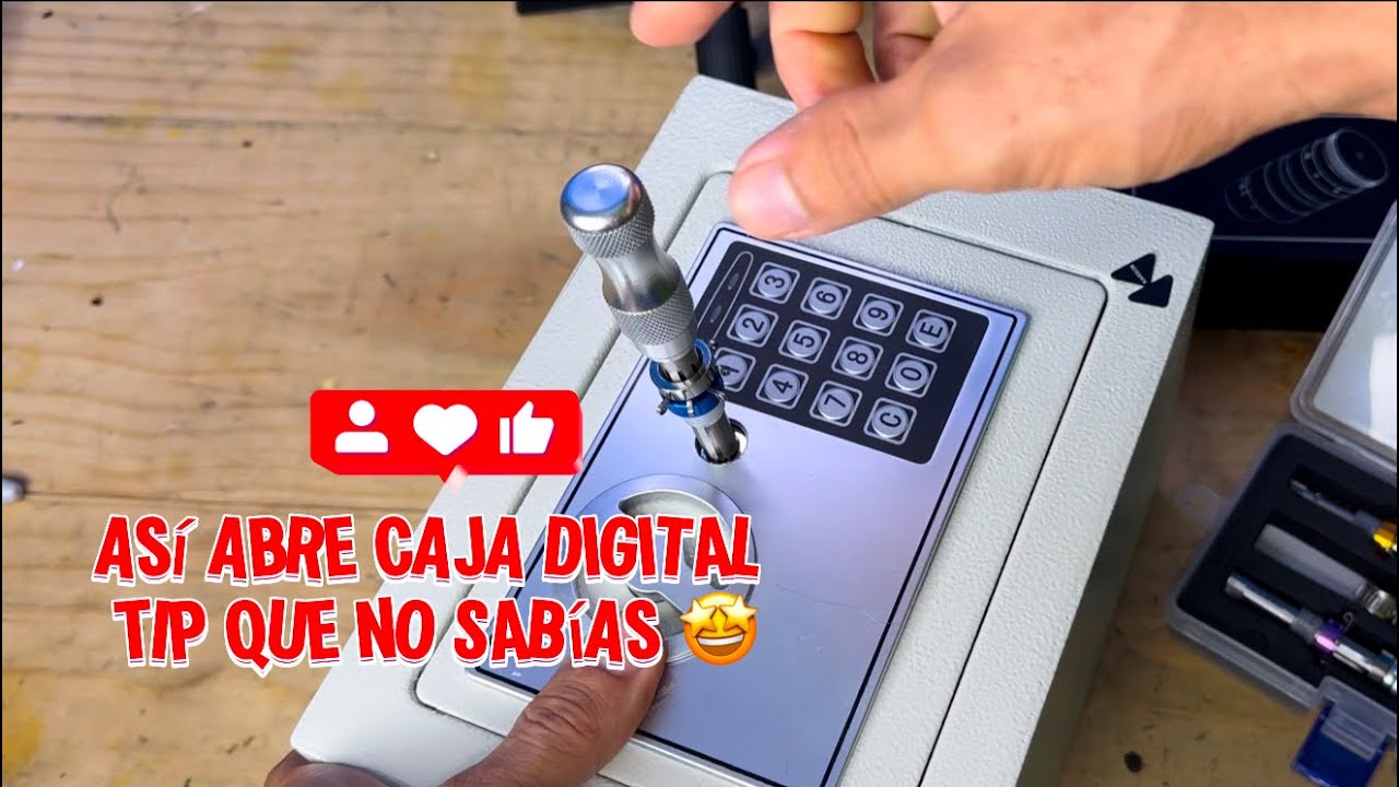 Cómo abrir una caja fuerte electrónica con ganzúa tubular 7 pines #locksmithservice #cerrajeros