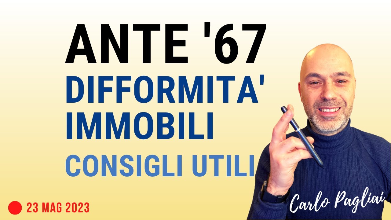 Ante '67, difformità immobile catastale e urbanistica