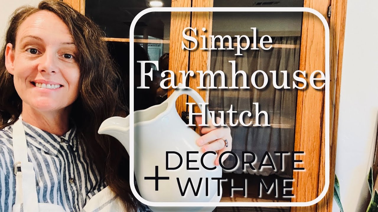 Part 1 of my new dining room | Decorating my new hutch