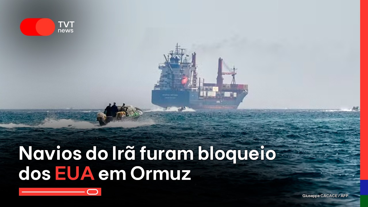 Navios do Ir&atilde; furam bloqueio dos EUA em Ormuz | TVT News 1&ordf; Edi&ccedil;&atilde;o - 14/04/2026
