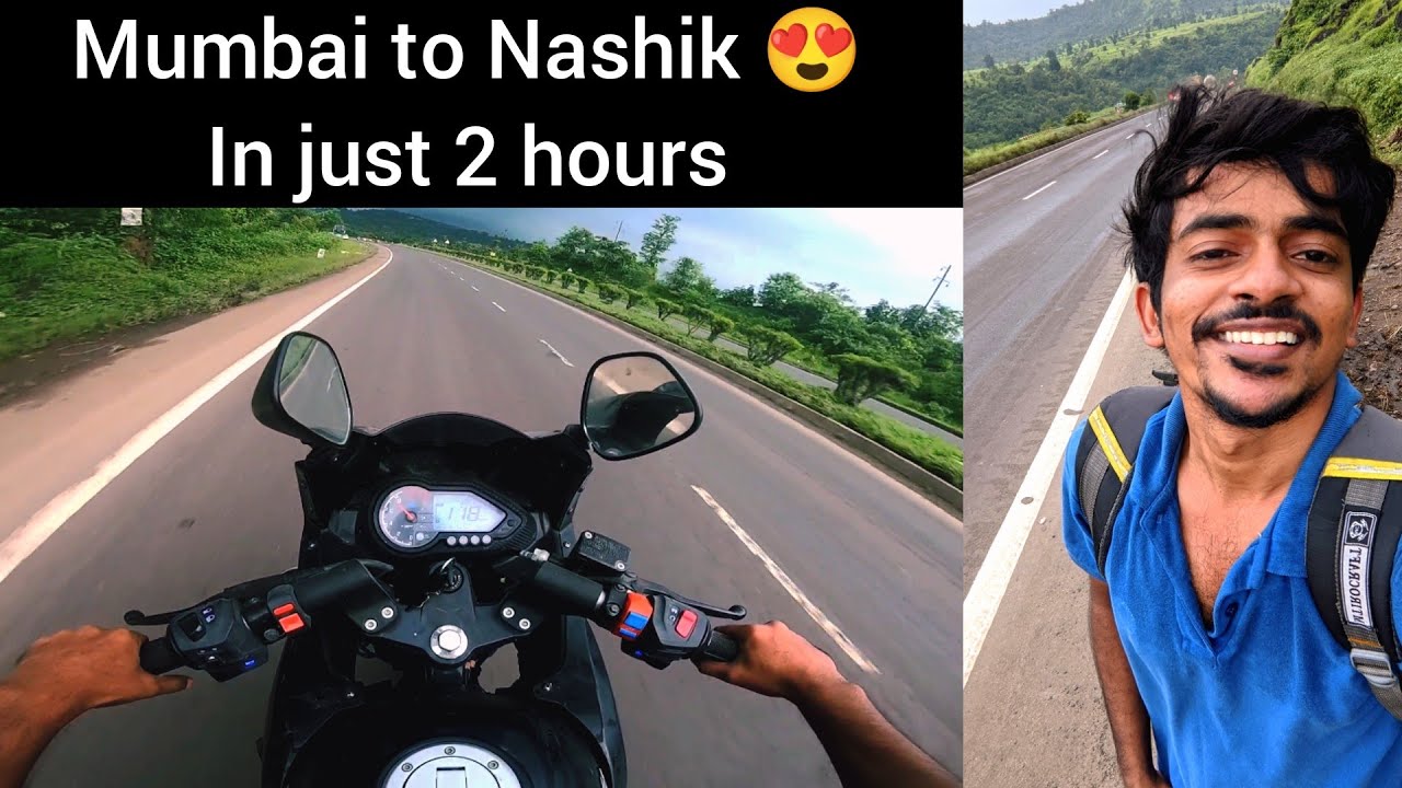Mumbai to Nashik in just 2 hours | Bike ride|Moto Vlog| Pulsar 220 | #nashik #mumbai #msk