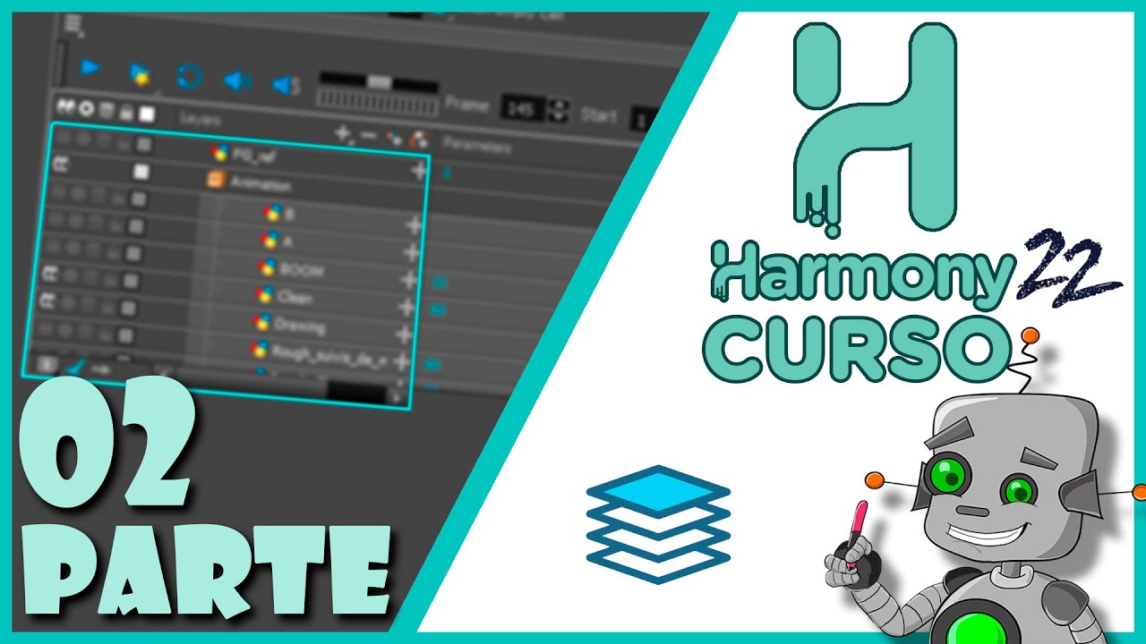 Capas-Línea de Tiempo-Fotogramas-Nodos |Toon Boom Harmony 22 CURSO GRATIS