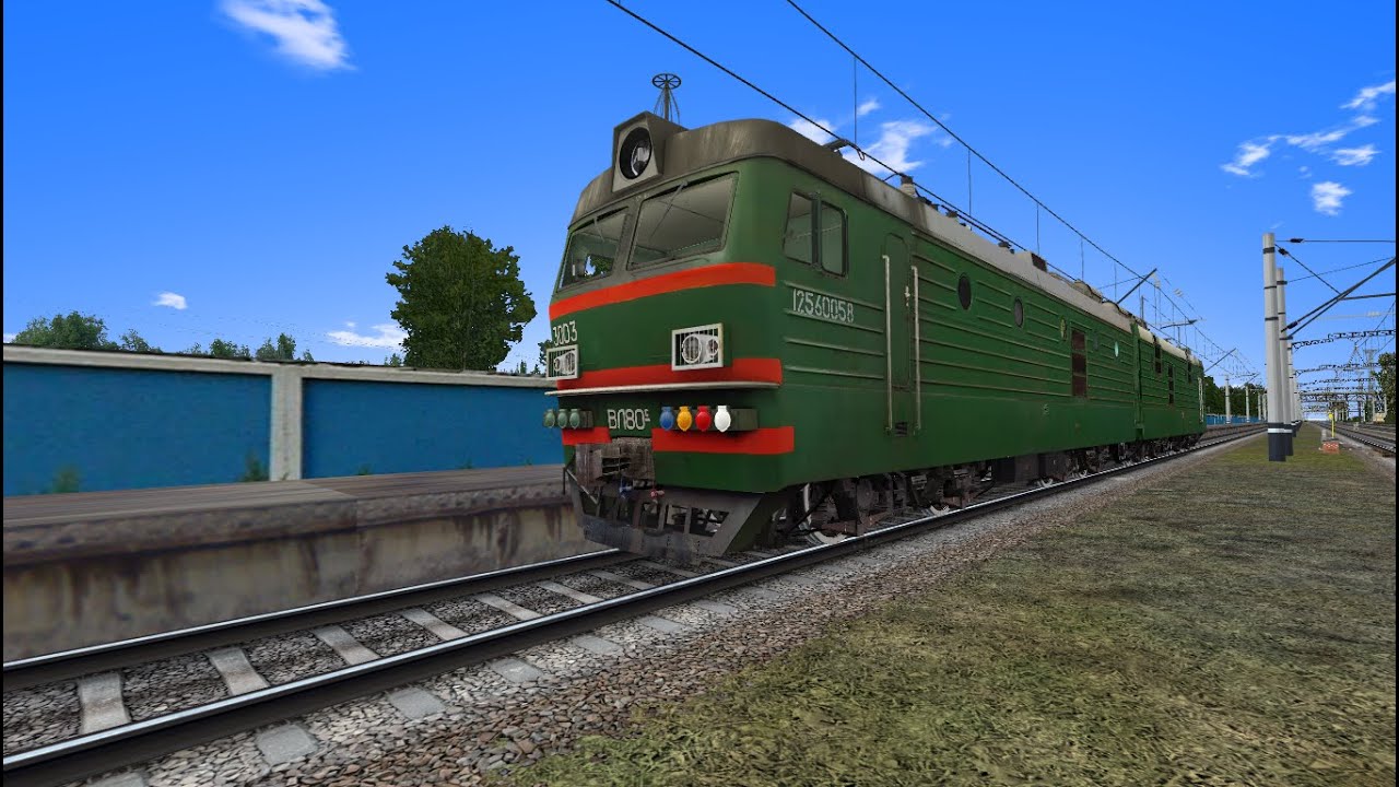 Запуск ВЛ80СМ в RTrainSim