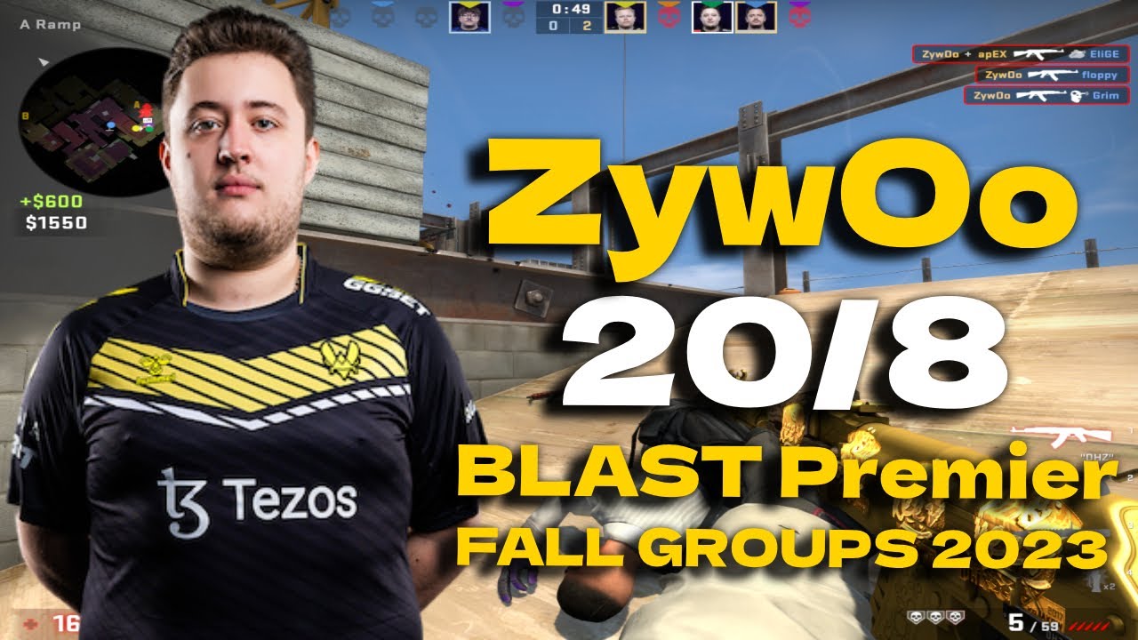 CSGO POV Vitality ZywOo (20/8) vs Complexity (VERTIGO) @ BLAST Premier Fall Groups 2023