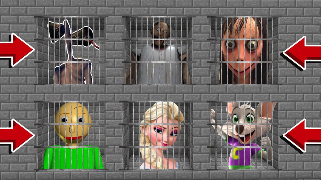Minecraft PE : DO NOT CHOOSE THE WRONG PRISON! (Siren Head, Elsa, Granny & Baldi)