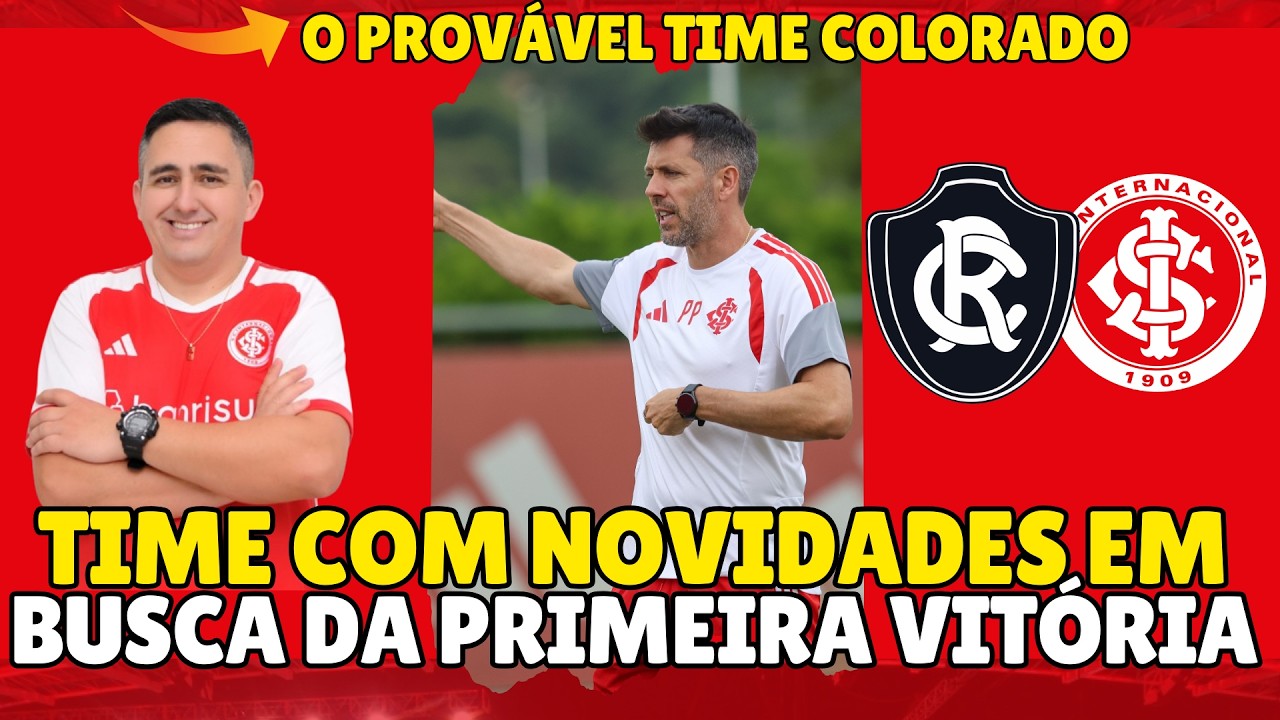 #INTER: DUAS GRANDES NOVIDADES E UMA ESTRÉIA NO TIME PARA ENCARAR O #REMO | A PROVÁVEL ESCALAÇÃO