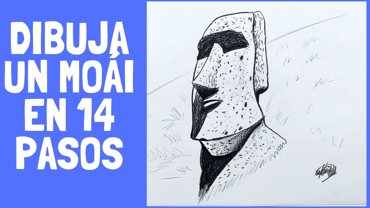 Como dibujar un MOAI en 20 Pasos | how to draw a MOAI in 20 steps