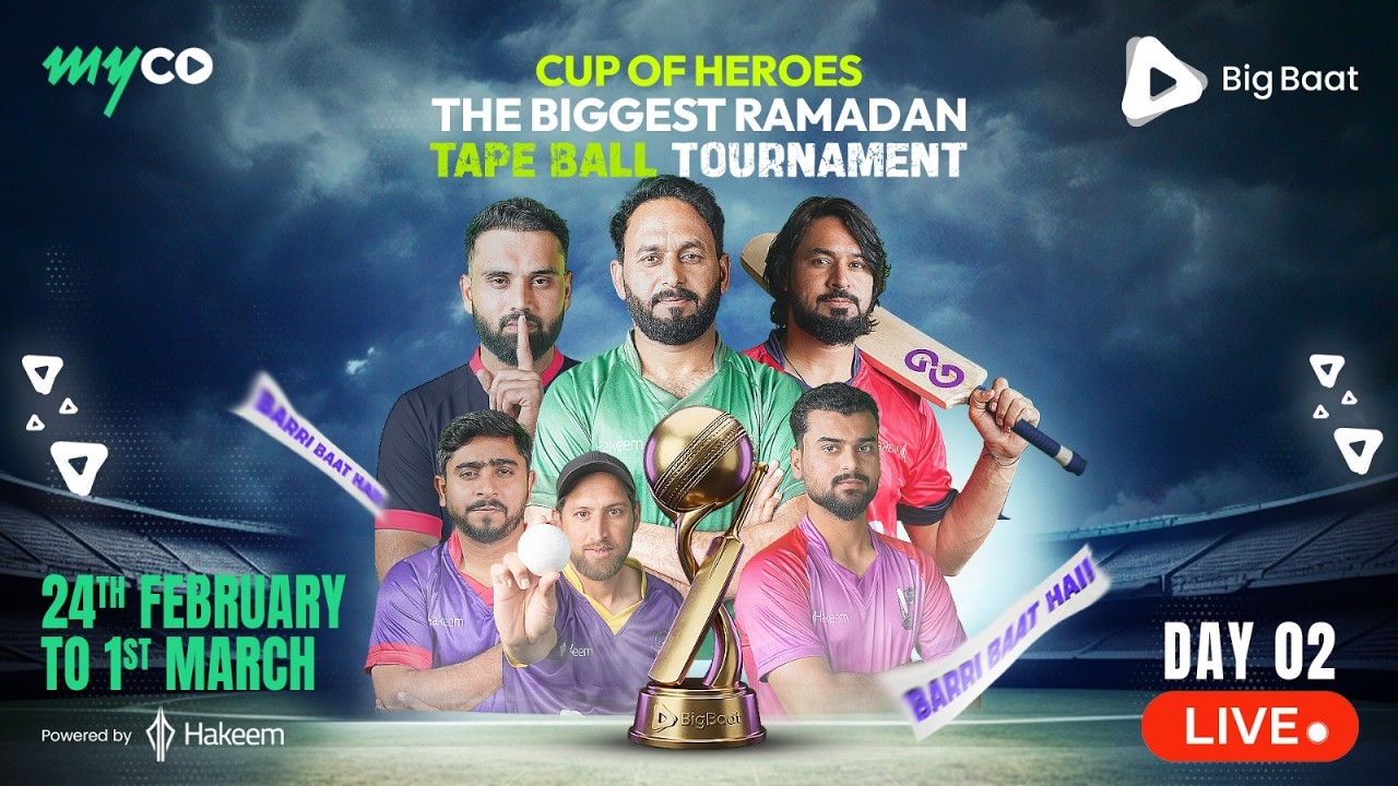 Cup of Heroes | Ramadan Tape Ball Tournament | Day 2  | Live Match | on myco