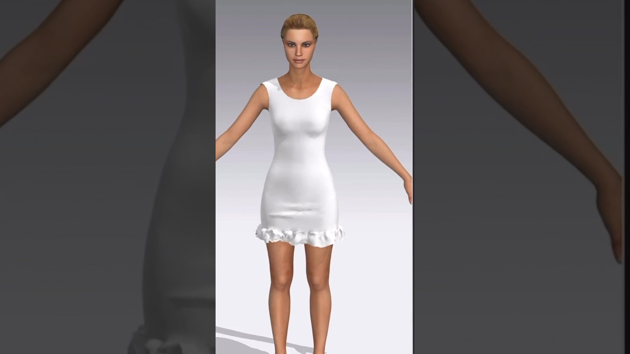 Start Your CLO 3D Journey: Simple Dress Design Tutorial for Beginners#clo3d #thefnmart #tutorial#fyp